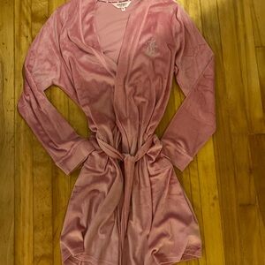Juicy Couture Blush Pink Velour Robe